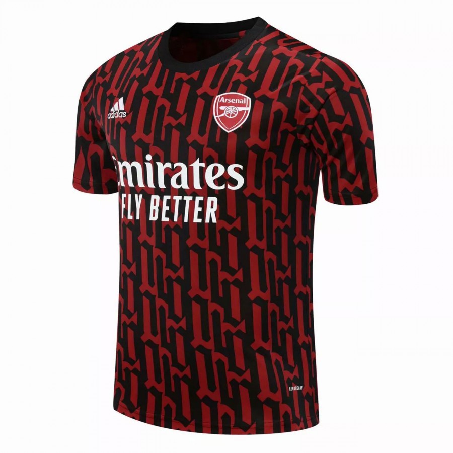 Arsenal Pre Match Shirt Red Black 2021