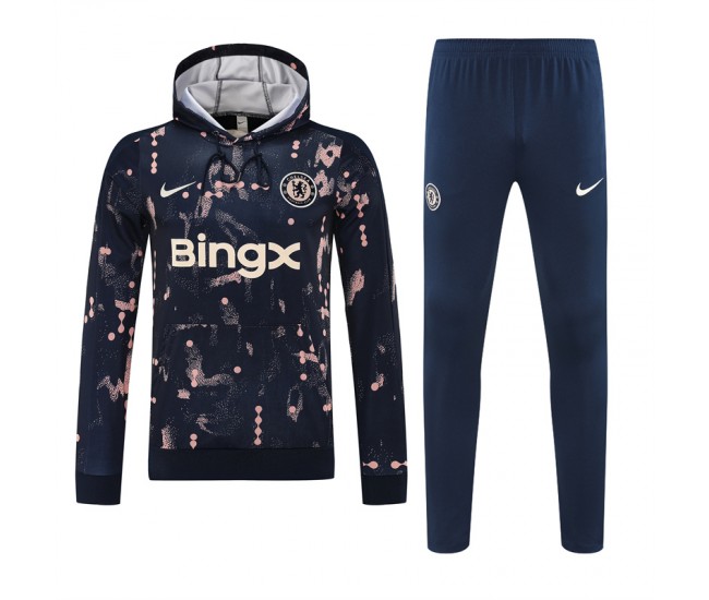 25-26 Chelsea FC Mens Academy Pro Se Training Hooded Sweat Soccer Tracksuit