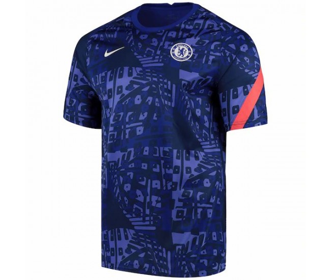 Chelsea Dri Fit Training Top Shirt Dark Blue 2021