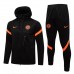 2021-22 Chelsea FC Black Hooded Presentation Football Tracksuit