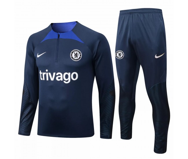 2022-23 Chelsea Navy Training Technical Soccer Tracksuit