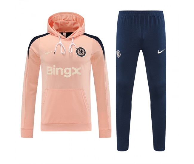 25-26 Chelsea FC Men's Strike Training Hooded Sweat Soccer Tracksuit