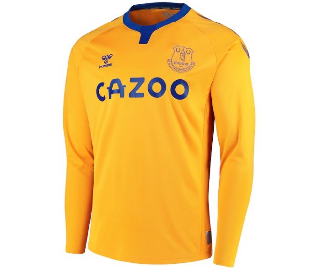 Everton Away Shirt 2020 2021 Long Sleeve