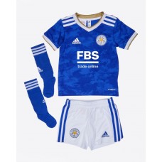 2021 22 Leicester City Maroon Home Kids Kit