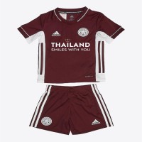 Leicester City Maroon Away Football Kids Kit 2021
