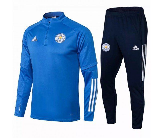 Leicester City Football Presentation Tracksuit Blue 2021 2022