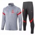 Liverpool Fc Presentation Football Tracksuit 2020 2021 Light Grey