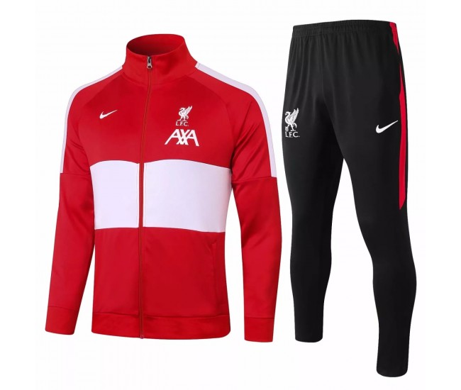 Liverpool Presentation Football Tracksuit Red 2020 2021