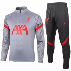 Liverpool FC Grey Training Technical Soccer Tracksuit 2020 2021