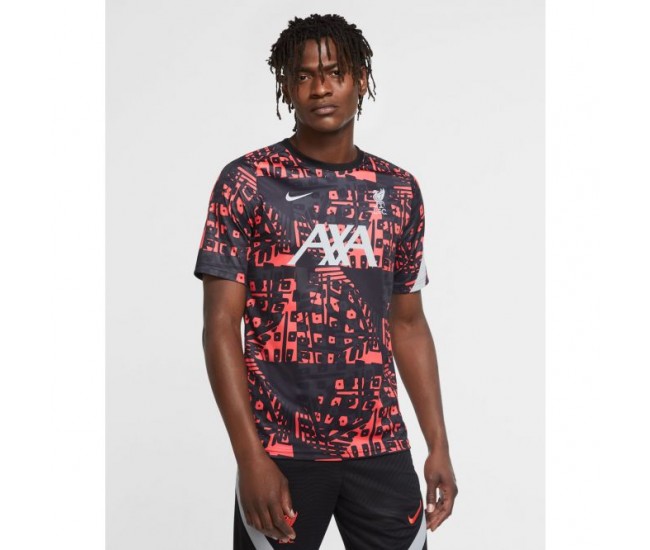 LFC Nike Mens Black Pre Match Shirt 2020