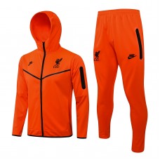 2021-22 Liverpool FC Orange Hooded Presentation Soccer Tracksuit 2021-22 Liverpool FC Orange Hooded Presentation Soccer Tracksuit
