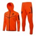 2021-22 Liverpool FC Orange Hooded Presentation Soccer Tracksuit