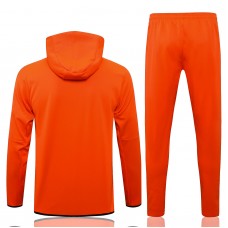 2021-22 Liverpool FC Orange Hooded Presentation Soccer Tracksuit