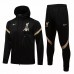 2021-22 Liverpool FC Black Hooded Presentation Football Tracksuit