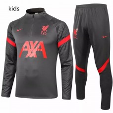 Liverpool FC Black Training Technical Football Tracksuit Kids 2021