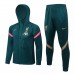 2021-22 Liverpool FC Green Hooded Presentation Soccer Tracksuit