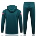 2021-22 Liverpool FC Green Hooded Presentation Soccer Tracksuit