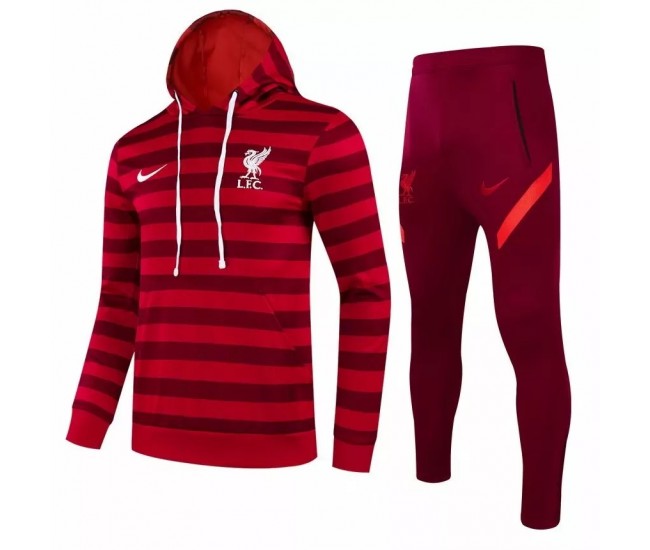 2021-22 LFC Hooded Training Technical Soccer Tracksuit Red