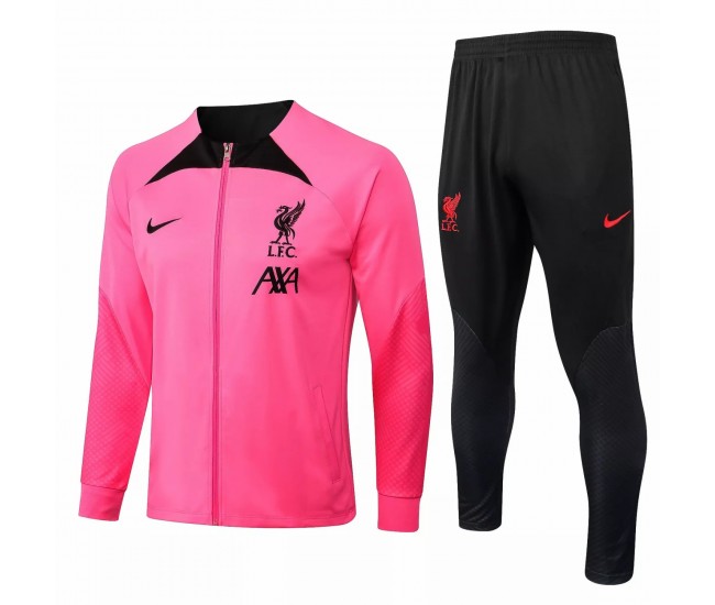 2022-23 Liverpool FC Pink Training Presentation Soccer Tracksuit