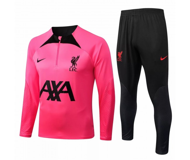 2022-23 Liverpool FC Pink Training Technical Soccer Tracksuit