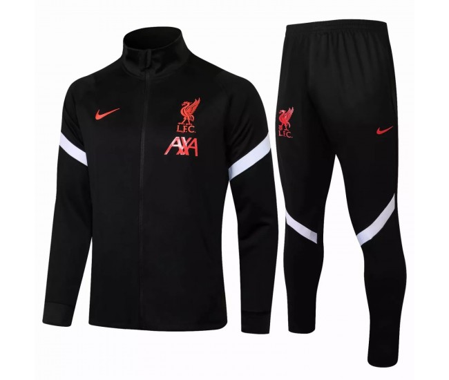 Liverpool FC Presentation Football Tracksuit Black 2021 2022