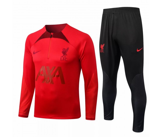 2022-23 Liverpool FC Red Training Technical Soccer Tracksuit