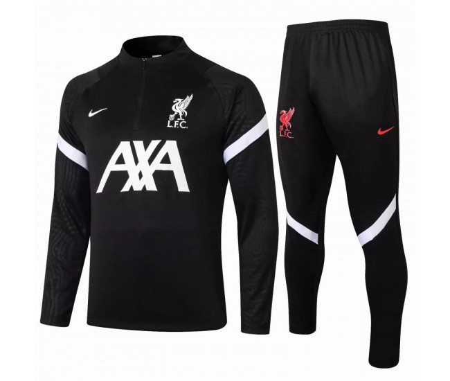 Liverpool FC Training Technical Football Tracksuit Black 2021