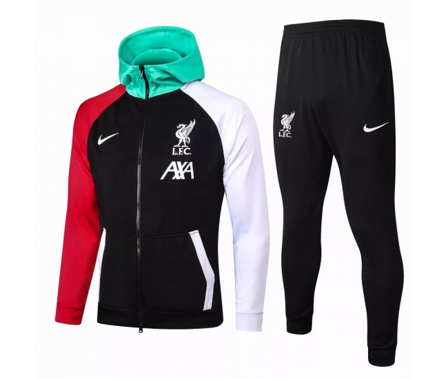 Liverpool FC Training Technical Football Tracksuit Black 2021