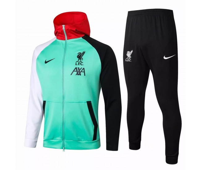 Liverpool FC Training Technical Football Tracksuit Green 2021