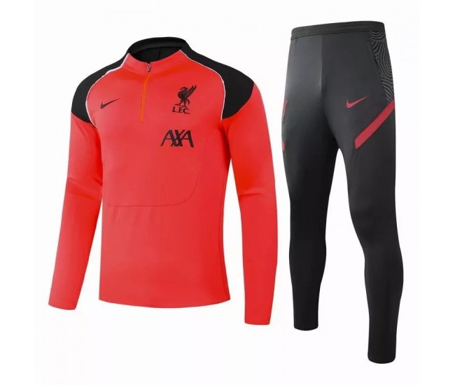 Liverpool FC Training Technical Football Tracksuit Orange 2021