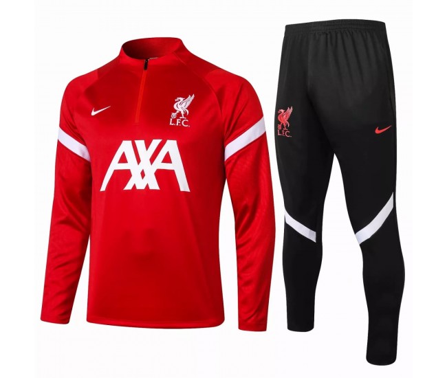 Liverpool FC Training Technical Football Tracksuit Red 2021