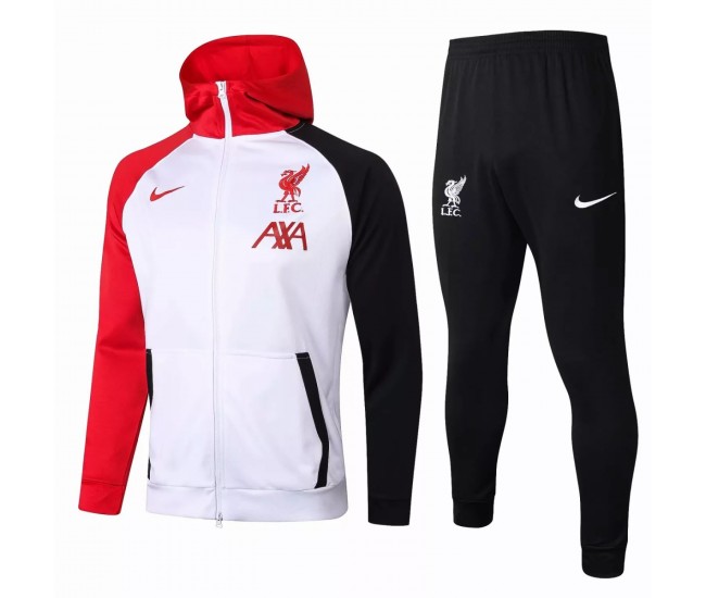 Liverpool FC Training Technical Football Tracksuit White 2021