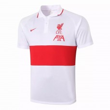 Liverpool FC White Polo Shirt 2021