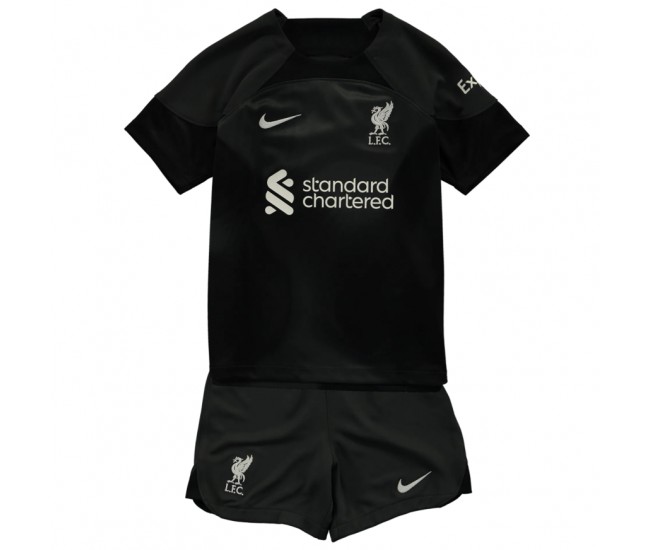 2022-23 Liverpool FC Goalkeeper Kids Kit