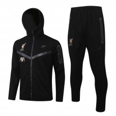 2021-22 Liverpool Hoodie Presentation Tracksuit Black 2021-22 Liverpool Hoodie Presentation Tracksuit Black