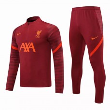 Liverpool Football Technical Training Burgundy Tracksuit 2021 2022