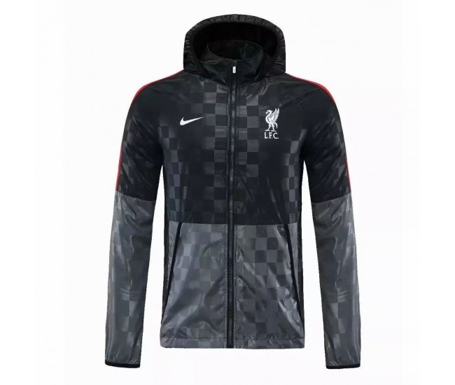 Liverpool Training Winter Football Jacket Mens Black 2021