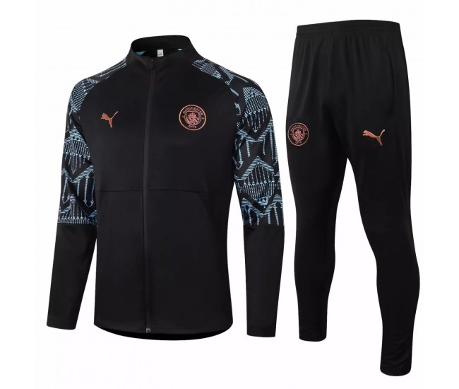 Manchester City Training Presentation Football Tracksuit 2020 Black