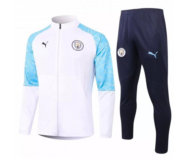 Manchester City Training Presentation Football Tracksuit 2020 White