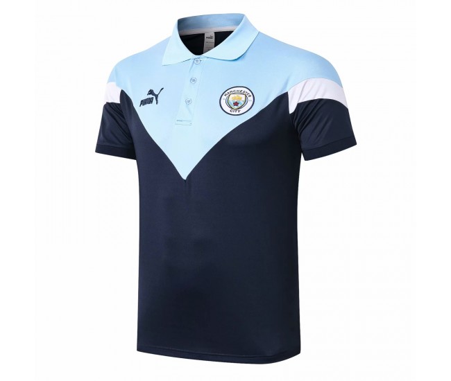 PUMA Manchester City FC Icon Blue Polo Shirt 2020