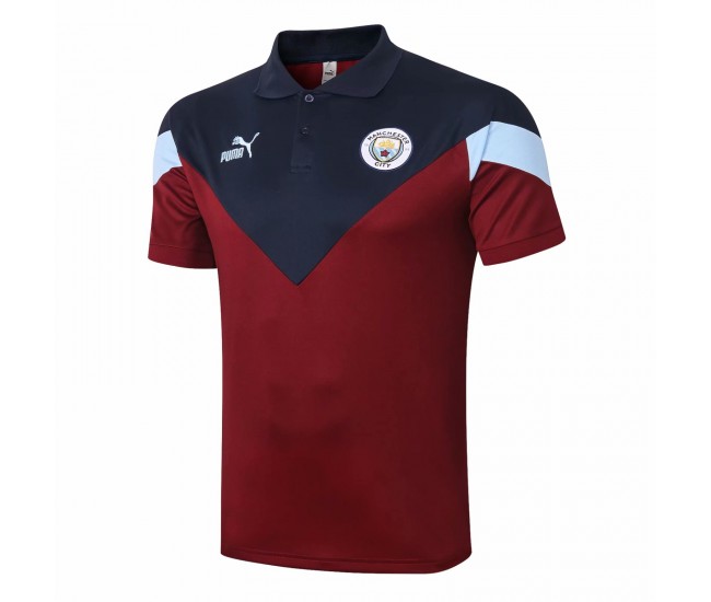 PUMA Manchester City FC Icon Red Polo Shirt 2020