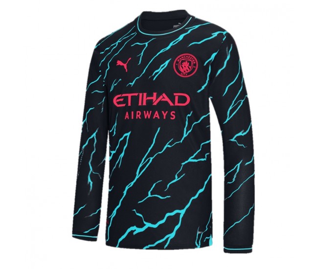 23-24 Manchester City Men's Long Sleeve Third Jersey