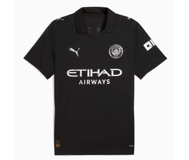 25-26 Manchester City Mens Away Soccer Jersey 