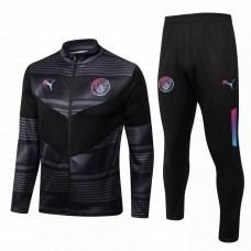 2022-23 Manchester City Black Training Presentation Soccer Tracksuit