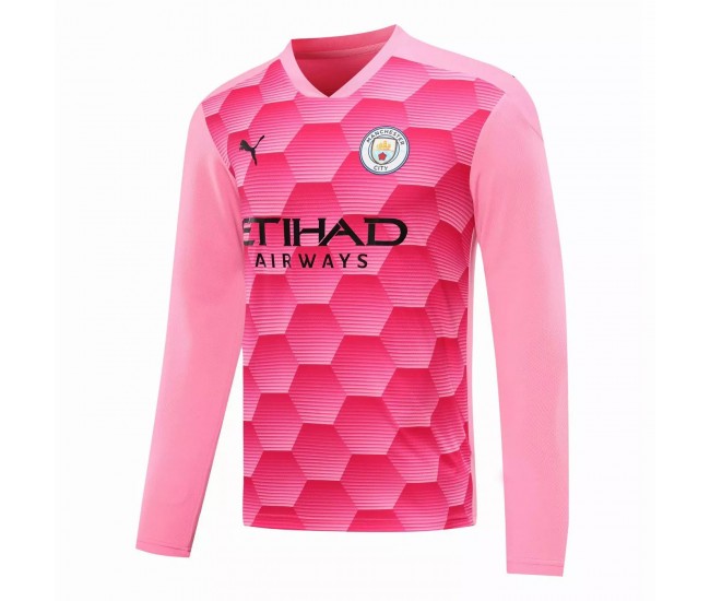 Manchester City Goalkeeper Long Sleeve Shirt Pink 2021