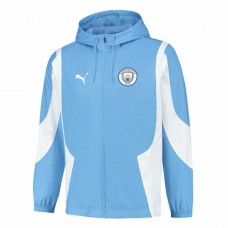 23-24 Manchester City Mens Pre Match Anthem Full Zip Hoodie Jacket