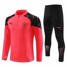 23-24 Manchester City FC Red Training Technical Soccer Tracksuit