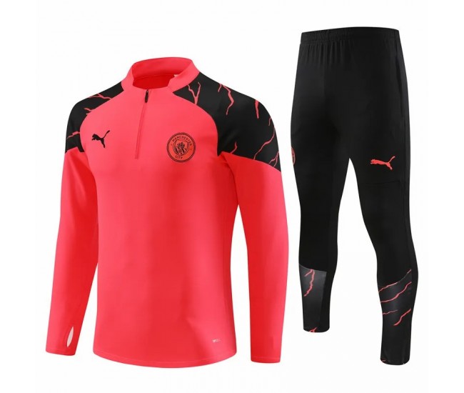 23-24 Manchester City FC Red Training Technical Soccer Tracksuit