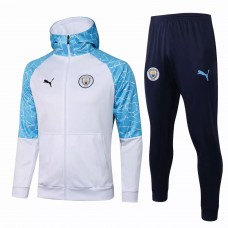 Manchester City Training Presentation Football Tracksuit White 2021