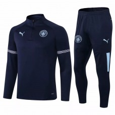 2021-22 Manchester City FC Training Technical Soccer Tracksuit Navy